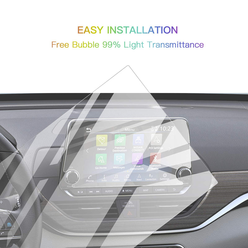 [Australia - AusPower] - Screen Protector Foils for 2021 Nissan Rogue S SL SV 8In Navigation Display Tempered Glass 9H Hardness Anti Glare & Scratch HD Clear LCD GPS Touch Screen Protective Film (8In) 