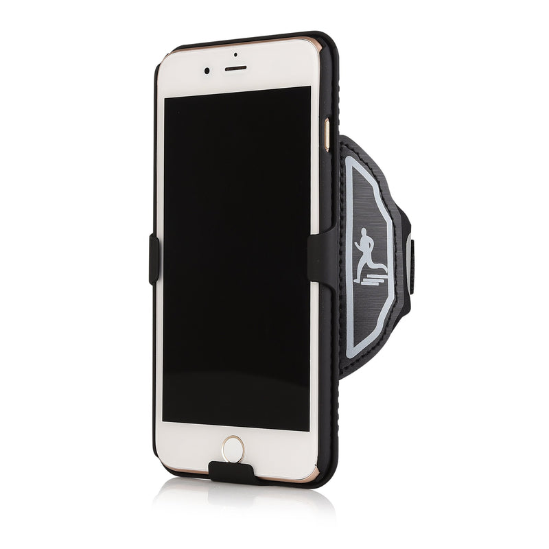 [Australia - AusPower] - ChuangXinFull Sports Armband Wristband Case for iPhone 8 Plus, 7 Plus, Hybrid Hard Case Cover with Sport Armband, 180° Rotative Holster, Sport Armband for Running Jogging Exercise or Gym 