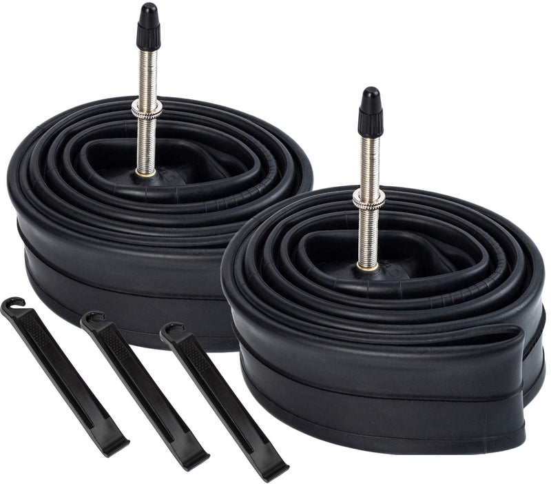 [Australia - AusPower] - 2 Pack 700C Road Bike Tubes 700 x 28C/30C/32C FV60mm Long Presta Valve 700C Bicycle Tubes Compatible with 700 x 25C 700x26C 700x27C 700 x 28C 700 x 30C 700x31C 700 x 32C Road Bike Tire Tubes 
