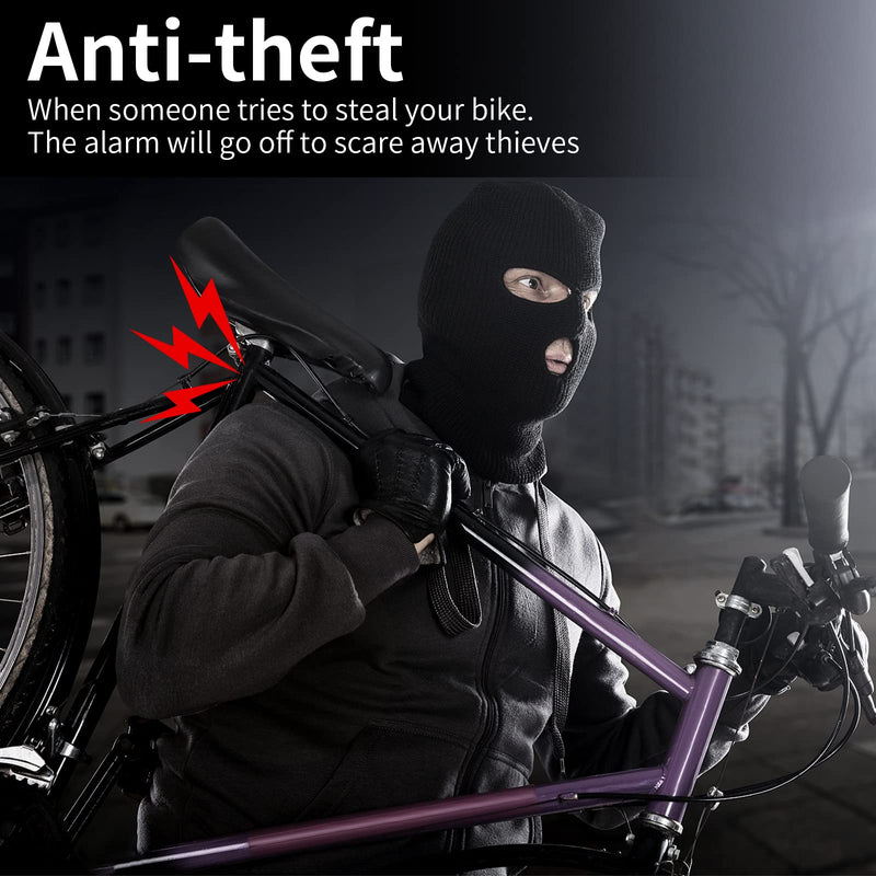 [Australia - AusPower] - KCMYTONER Vibration Sensing Bike Alarm with Remote, 113db Loud Bicycle Alarm System Anti Theft, Wireless Motorcycle Alarm for Electric Bike Tricycle Mobility Scooter Ebike Cycling Security 1 