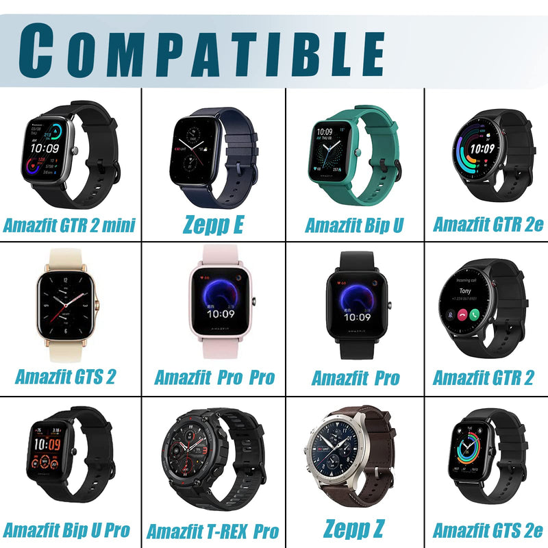 [Australia - AusPower] - Charger Stand Compatible with Amazfit GTR 2, GTR 2e, GTS 2 Mini, GTS 2e, BIP U, BIP U Pro, Pop Pro, Zepp E, Zepp Z,T-REX Pro,USB Charger Cable Fit for Amazfit GTR 2 Smartwatch 