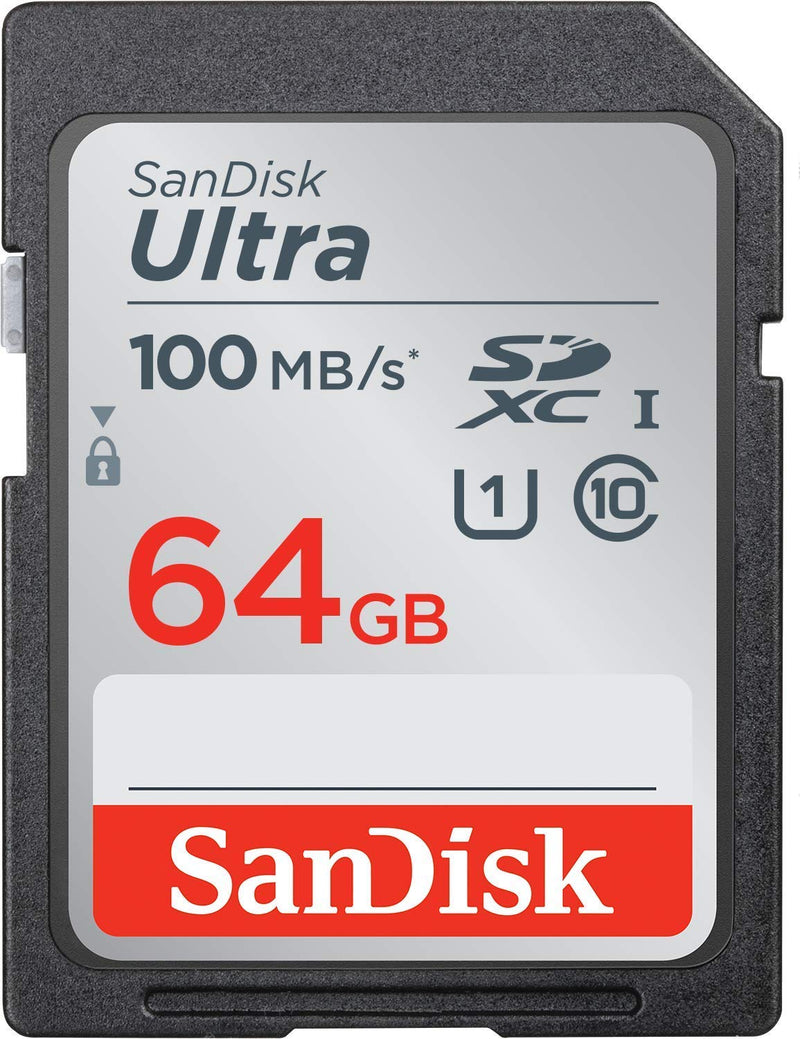 [Australia - AusPower] - Canon EOS Rebel T5 Memory Card SanDisk SD Ultra SD Memory Card Bundle with Everything But Stromboli Memory Card Reader (64GB) 
