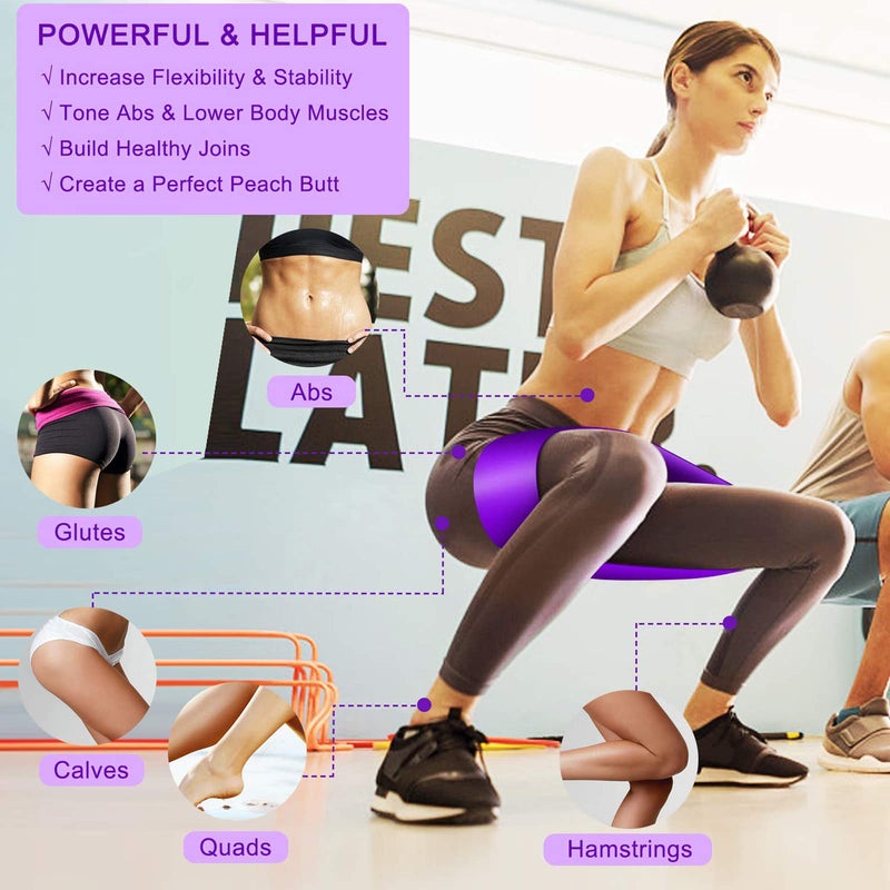 [Australia - AusPower] - Resistance Bands Set, 3 Pack Professional Latex Elastic Bands for Home or Gym Upper & Lower Body Exercise, Physical Therapy, Strength Training, Yoga, Pilates, Rehab, Blue & Purple & Pink 