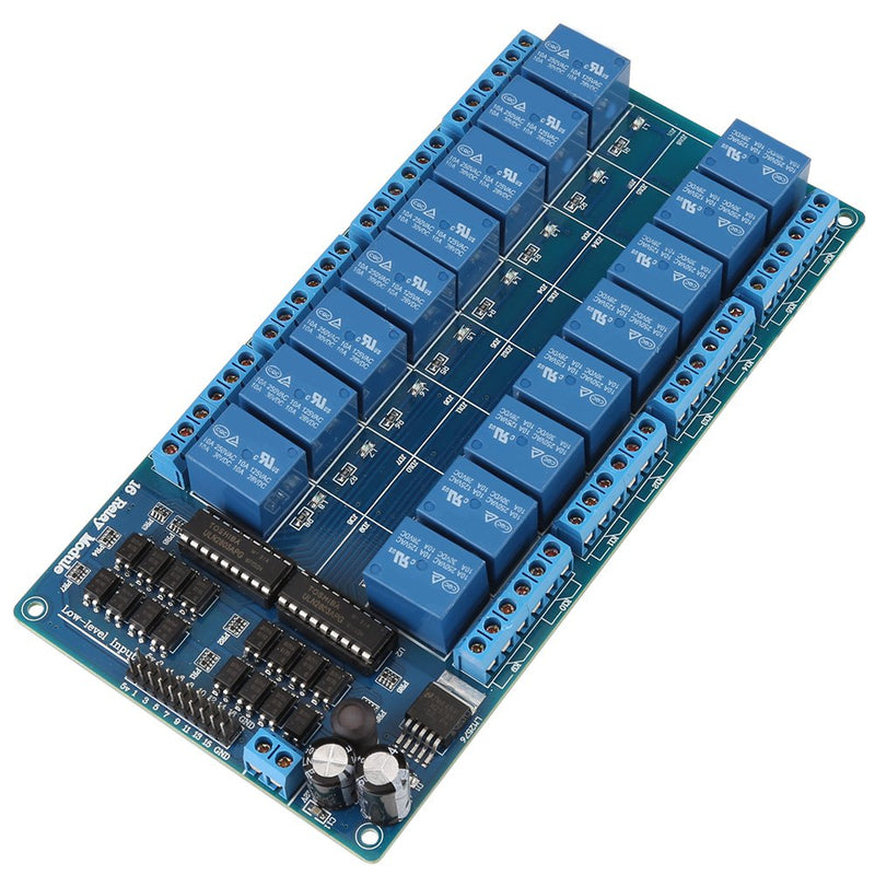 [Australia - AusPower] - Bewinner Ethernet Control Module,16-Channel Relay Module,RJ45 Interface,Ethernet TCP/IP Relay On-Off Output Relay Module Board for Smart Home Control 