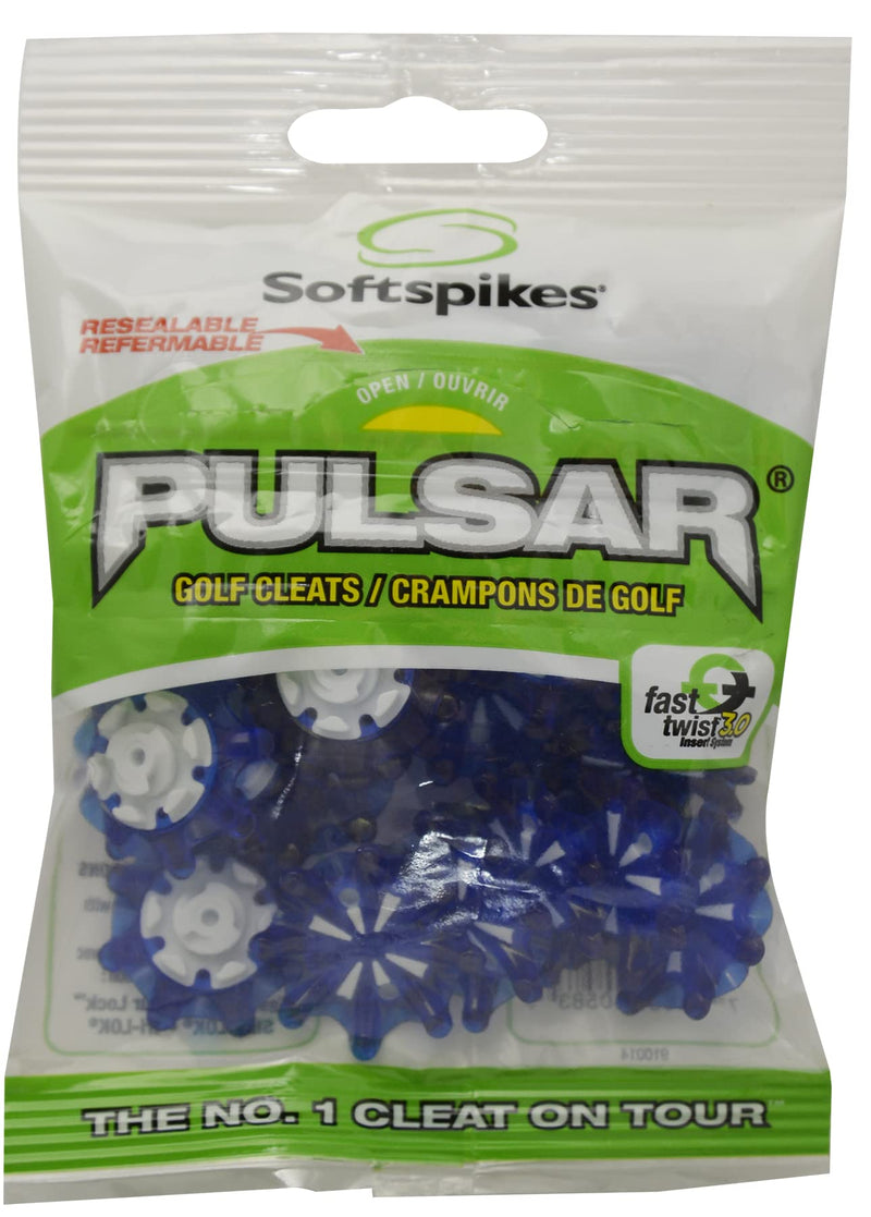 [Australia - AusPower] - SOFTSPIKES Pulsar Fast Twist 3.0 Golf Cleats 16 Count Blue 