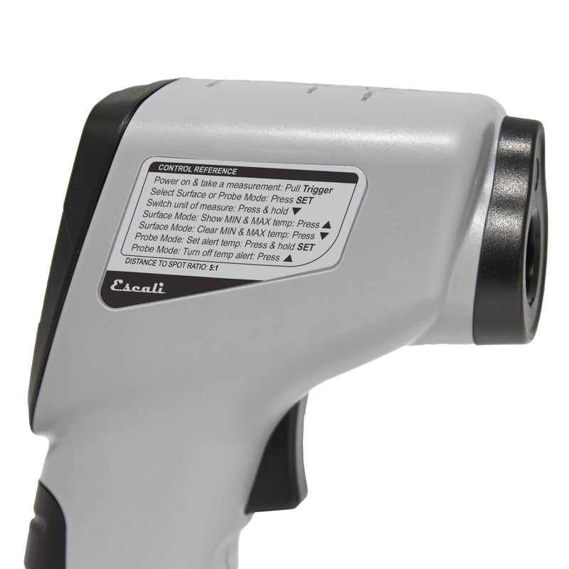 [Australia - AusPower] - Escali SpotIR Infrared Surface and Probe Digital Thermometer, Standard, Grey/Black Handheld 