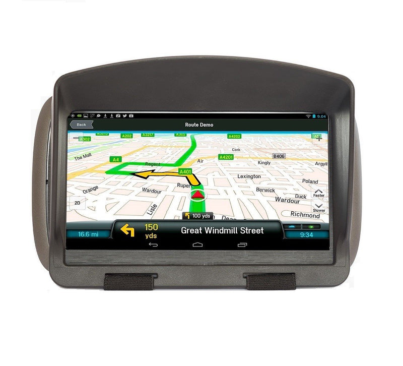 [Australia - AusPower] - Digicharge 6 Inch GPS Sun Shade for Garmin DriveSmart 66 60 Drive 61 61LM RV 660 Fleet 670 660 Tread Zumo XT Tomtom Go Comfort 6’’ Supreme 6’’ Via 1625 Go 62 Trucker Night Anti Reflection Sun Visor 