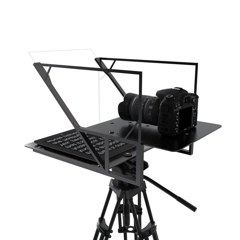 [Australia - AusPower] - Leeventi Teleprompter 5.0 | Includes Handy Foot Remote Control | Perfectly Compatible with Tablets, Smartphones, Photo & Video Cameras | Compact Design: 600g, 30x40x3 cm 