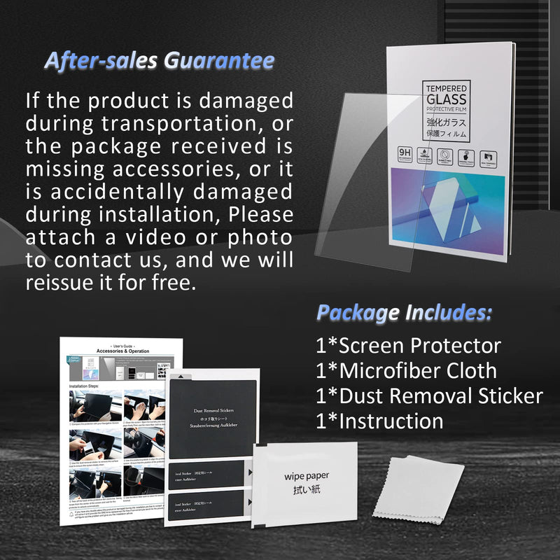[Australia - AusPower] - Glass Screen Protector for 2016-2021 V90 XC60 XC90 Sensus Accessories Infotainment Display Screen Protector Foils Tempered Glass 9H Anti-Scratch Navigation Center Control Touchscreen Protective Film (Media + Climate) Media + Climate 