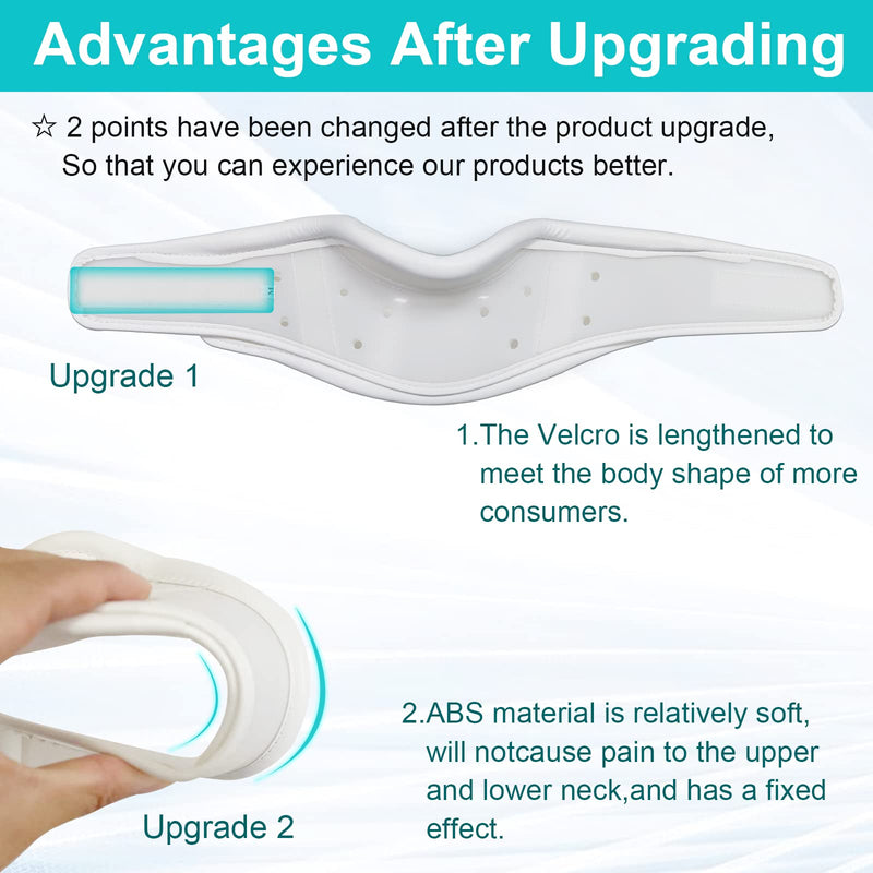 [Australia - AusPower] - TANDCF Upgrade Cervical Neck Brace Collar with Chin Support for Stiff Relief Cervical Collar Correct Neck Support Pain Bone Care Health(Upgrade Size L/XL) Upgrade Size L/XL 
