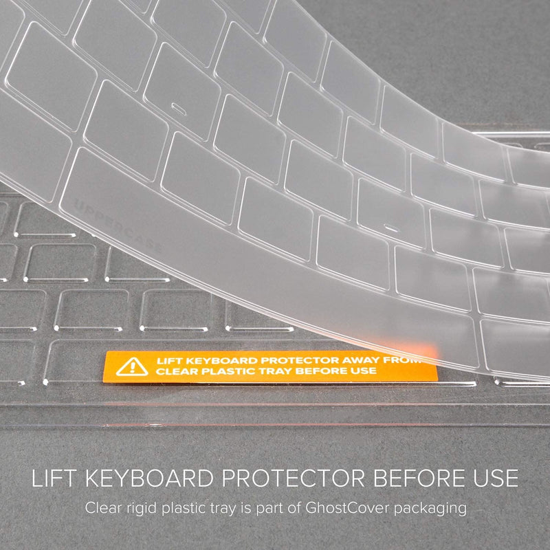 [Australia - AusPower] - UPPERCASE GhostCover® Premium Ultra Thin Keyboard Cover Protector, Compatible with 2021 2022 M1 Pro/Max MacBook Pro 14" 16" (A2442 A2485) and 2022 M2 MacBook Air 13" (A2681), US (ANSI) Layout, Clear M1 Pro/Max MBP 14"/16" and M2 MBA 13" 