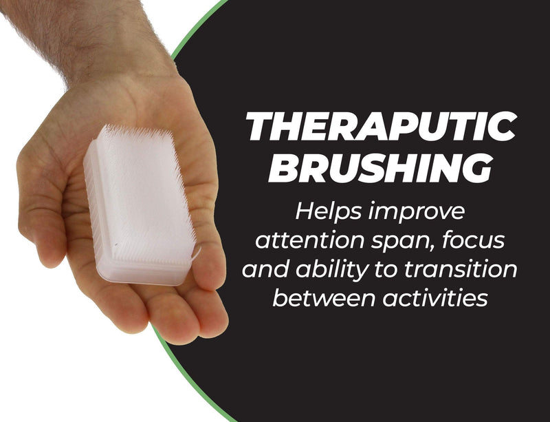 [Australia - AusPower] - Wilbarger Therapy Brush - Therapressure Brush for Occupational Therapy for Sensory Brushing – Designed by Patricia Wilbarger – Use as Part of The Wilbarger Brushing Protocol – 12 Pack 