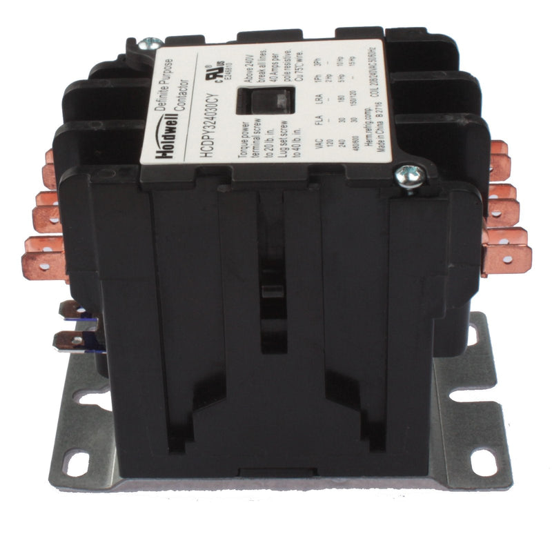 [Australia - AusPower] - Holdwell 42BF35AG 3 Pole 20 Amp 25 Amp 30 Amp 240V Coil Definite Purpose Air Conditioner Contactor 