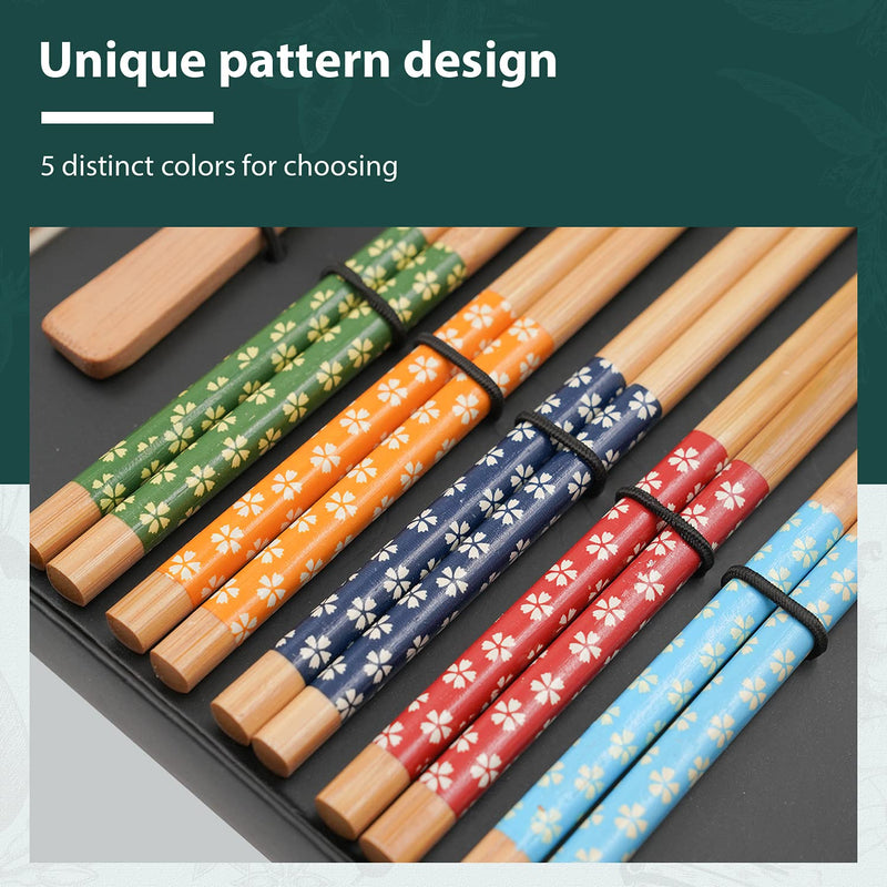 [Australia - AusPower] - Soeos Beginner Sushi Making Kit, 10 Piece Bamboo Sushi Kit with 2 Bamboo Rolling Mats, 5 Pairs Chopsticks, Paddle, and Spreader, All Natural, Sushi Making Kit Gift Set, Sushi Maker Kit, Sushi Maker. 