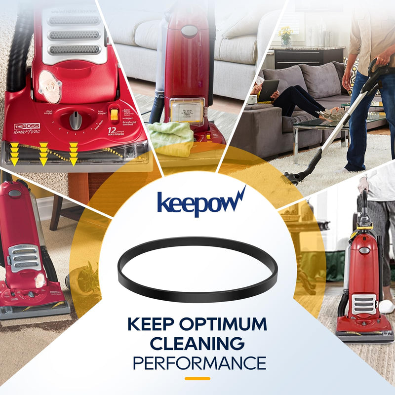 [Australia - AusPower] - KEEPOW Style R Replacement Belt for Eureka 4870 4872 4874 4875 4880 4885 Series Boss SmartVac, Replace Part 61110, 61110A, 61110B, 61110C (2 Pack) 