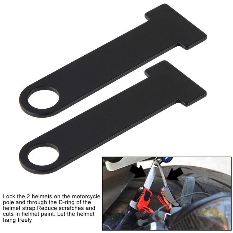 [Australia - AusPower] - Fydun Motorcycle Strap D-Ring Lock Strap D-Ring Lock Stainless Steel Motorcycle Universal Modification Accessory black 