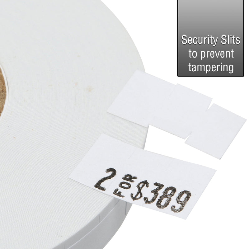 [Australia - AusPower] - White Pricing Labels for Monarch 1110 Price Gun – Sixteen Rolls, 17,000 Pricemarking Labels White - 1 Sleeve. 
