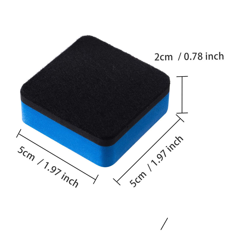 [Australia - AusPower] - Dry Erase Erasers, Eeoyu 40 Pack Magnetic Whiteboard Dry Erasers Chalkboard Cleaner Wiper for Kids and Classroom Teacher Supplies Home and Office, Blue 40 Pack-blue 