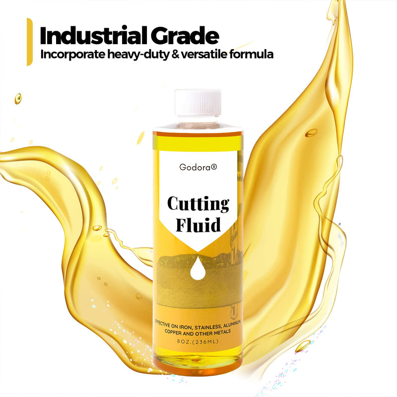 [Australia - AusPower] - 8 OZ Industrial Pro Cutting Oil | Premium Cutting Fluid for Drilling, Tapping, Milling | Cutting Oil for Drilling Metal Such as Iron, Stainless Steel, Copper, Aluminum and More 