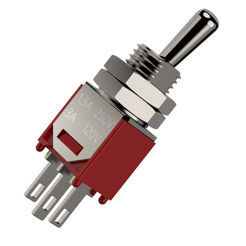 [Australia - AusPower] - DIYhz 10Pcs AC 250V/1.5A 120V/3A ON/ON 2 Position 3 Pin SPDT Mini Micro Toggle Switch 