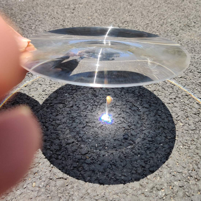 [Australia - AusPower] - Fresnel Lens Magnifier, Diameter 150mm (5.9''), Focal Length 70mm, Acrylic Ultrathin Lens for Physics Classroom Education, Solar Heating, Magnifiying. (Focal Length 70mm) 
