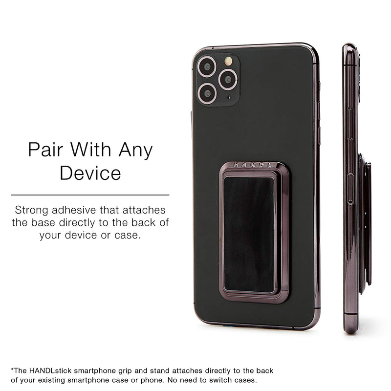 [Australia - AusPower] - HANDL New York HANDLstick Black Suede Grip and Stand for Smartphone 