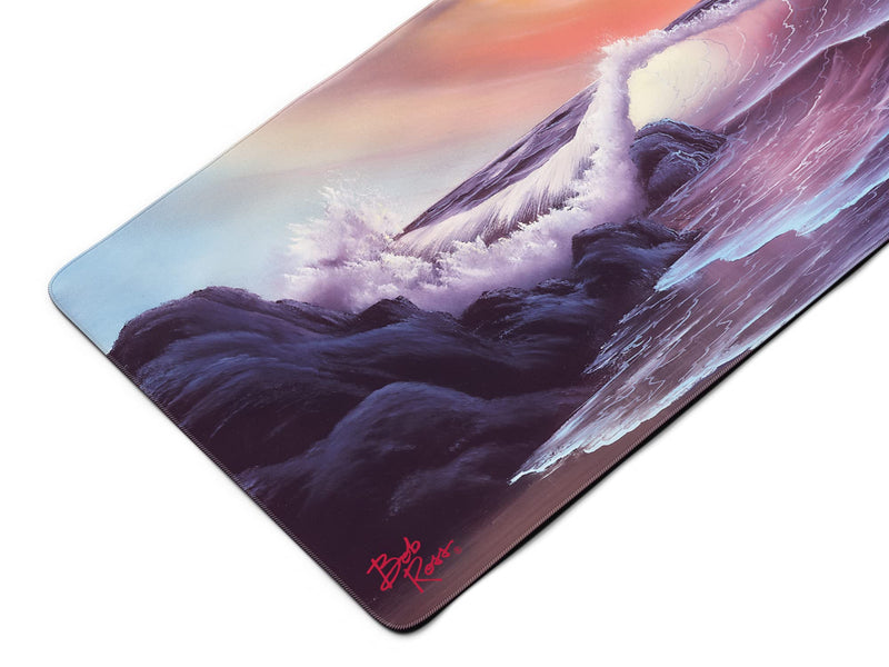 [Australia - AusPower] - Bob Ross TV Series Scenic XXL Extended Gaming Mouse Pad for Computer, Office, Keyboard and Laptop, Large Desk Mat, Large Mouse Pad 35.4"x 15.7" x 0.12" - Stormy Seas - S17 E04 