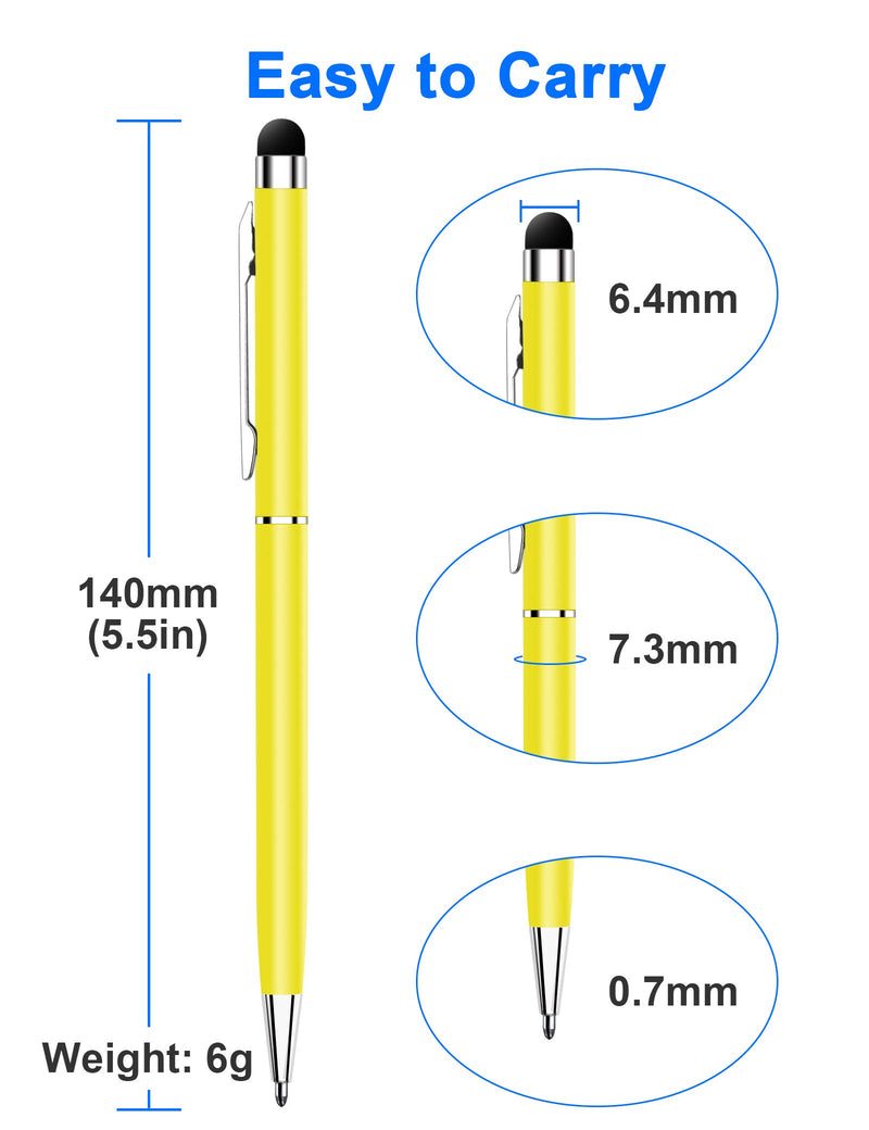 [Australia - AusPower] - 24 Pack Stylus Pens for Touch Screens innhom Stylus Pen for ipad iPhone Tablets Samsung and Black Ink Ballpoint Pens-2 in 1 Stylists Pens 24 pack 