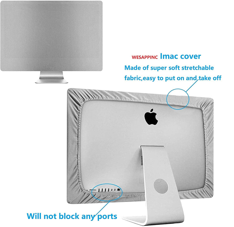 [Australia - AusPower] - WESAPPINC Compatible with iMac Apple Cover 27 inch Monitor dust Cover Sleeve Display Screen Protector for A1312 / A1419/A1862 (27 inch, Grey) 