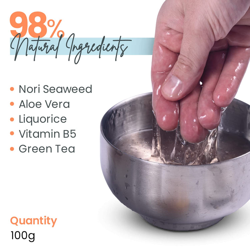 [Australia - AusPower] - Nuru Massage Gel Therapy Powder 100g | Seaweed & Green Tea | Made in Japan | Paraben & Glycerine Free | Makes 2.64 gal 3.52 Ounce (Pack of 1) 