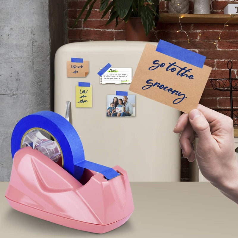 [Australia - AusPower] - Acrimet Premium Desktop Tape Dispenser Jumbo Non-Skid Base (Heavy Duty) (Pink Color) 