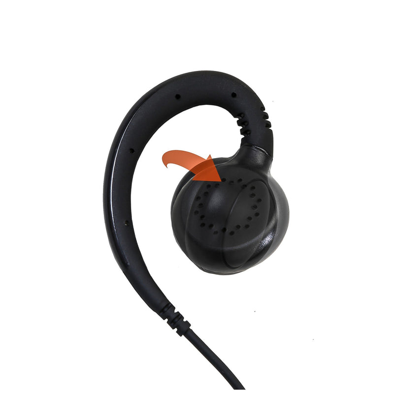 [Australia - AusPower] - Arrowmax AEH3000-M9 Walkie Talkie Two Way Radio Black Headset Earpiece Mic for Motorola D93441 DP4400EX DGP8550EX 1 Piece 