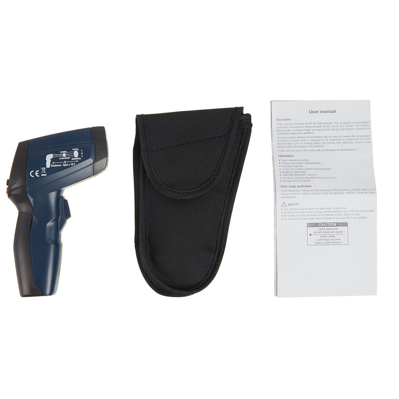 [Australia - AusPower] - AmazonCommercial - DT-827V Infrared Thermometer with Dual laser, 12:1, adjustable emmissivity, 760C degree, Negativity Display 