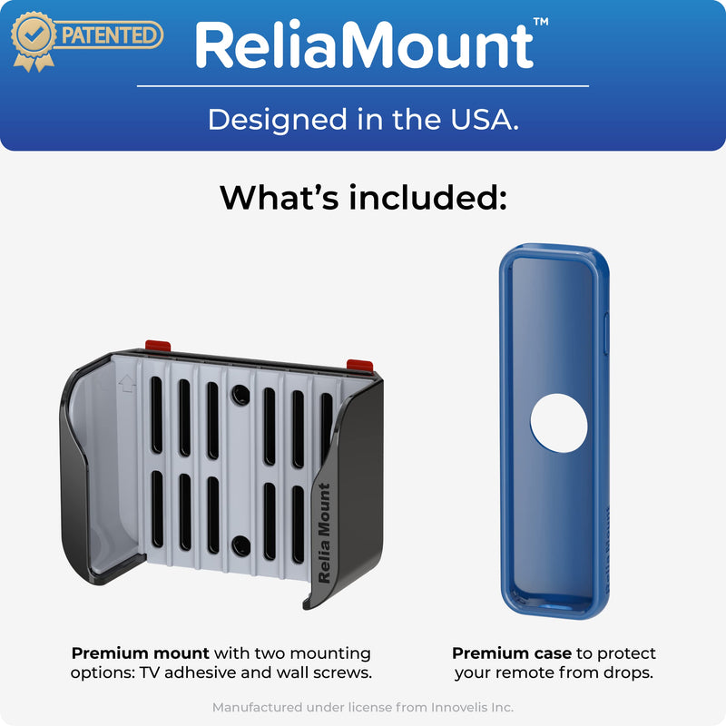 [Australia - AusPower] - ReliaMount Apple TV Mount (Black and Cool Gray Apple TV Mount Plus Blue Case) Black and Cool Gray Apple TV Mount Plus Blue Case 