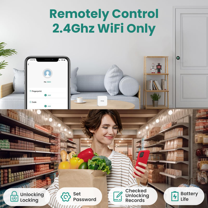 [Australia - AusPower] - GHome Smart Tuya Bluetooth Gateway-G2 for Tuya BLE Devices, 2.4Ghz WiFi Only, Remote Control, Compatible with Alexa and Google Home Assistant, Work with Tuya Smart App and Smart Life App 