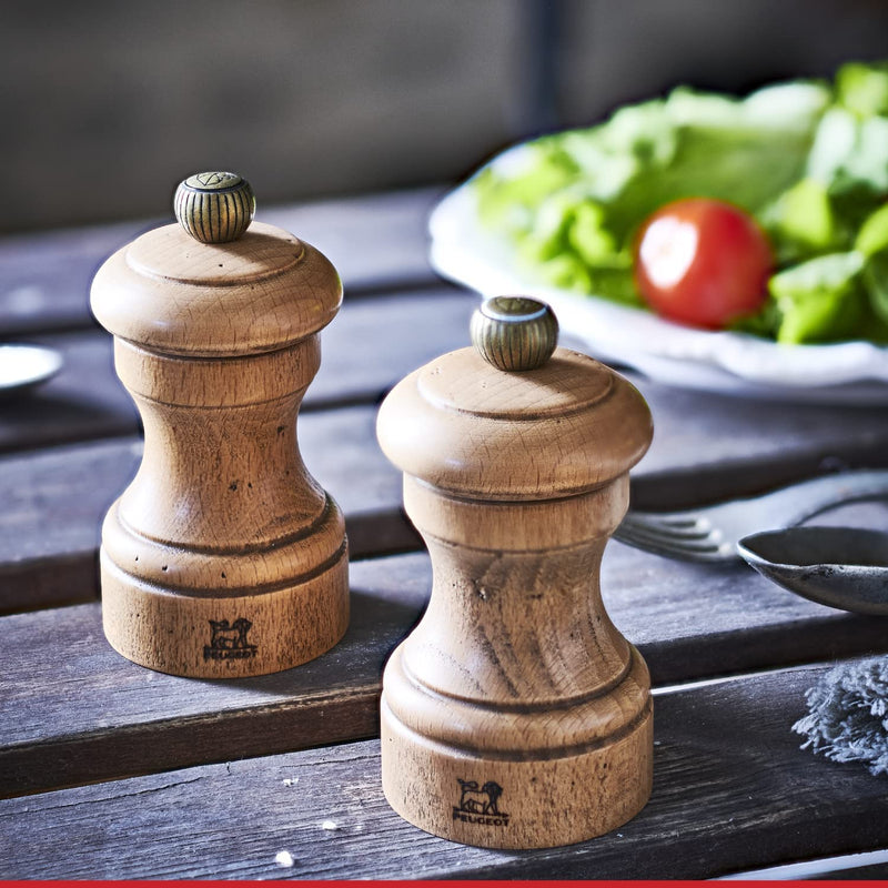 [Australia - AusPower] - Peugeot Bistro Antique gift box, Distressed Beechwood 4 inch Salt Mill 