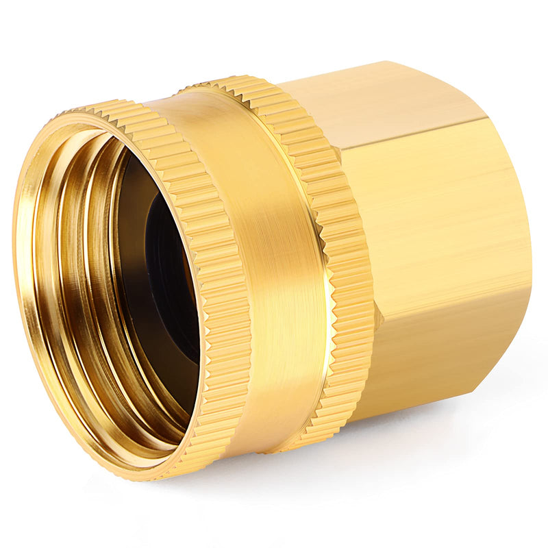 [Australia - AusPower] - TAISHER 12 Packs Brass 3/4" GHT x 1/2" NPT Hose Connectors, Hose Adapter Garden Hose Fittings and Adapters 6PCS (Female & Male) 3/4" Male x 1/2" NPT 