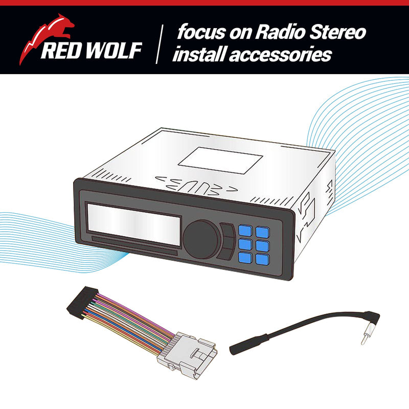 [Australia - AusPower] - RED WOLF Pioneer Radio Stereo Wiring Harness Connector Amp Amplifier/SWC Plug Replacement for Honda CRV 1999-2006, Odyssey 1999-2010, Acura1999-2010 
