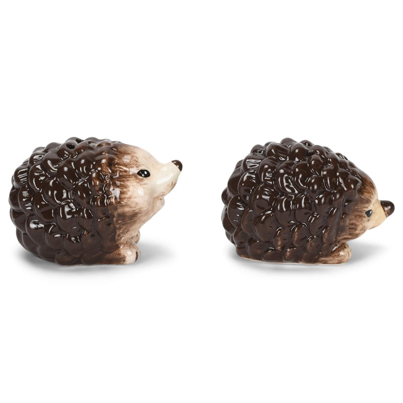 [Australia - AusPower] - Woodgrain Brown Hedgehog Mini 2.75 x 2 Dolomite Tabletop Salt and Pepper Shaker Set 