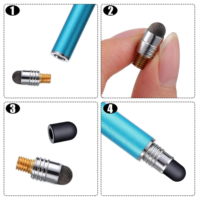 [Australia - AusPower] - Zonon 30 Pieces Replacement Stylus Tips Conductive Touch Screen Pens Tips Capacitive Silicone Rubber Stylus Tips for Touch Screen Pens, No Touch Door Opener Tools (0.19 Inch) 