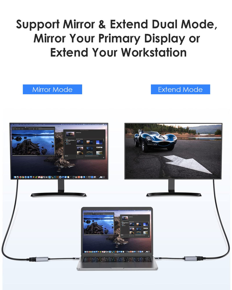 [Australia - AusPower] - LENTION USB C to VGA Adapter, Type C VGA Cable Converter for 2021-2016 MacBook Pro 13/15/16, New iPad/Surface/Mac Air, Samsung S21/S20/S10/Note 21/20, Stable Driver Certified (CB-CU606, Space Gray) 