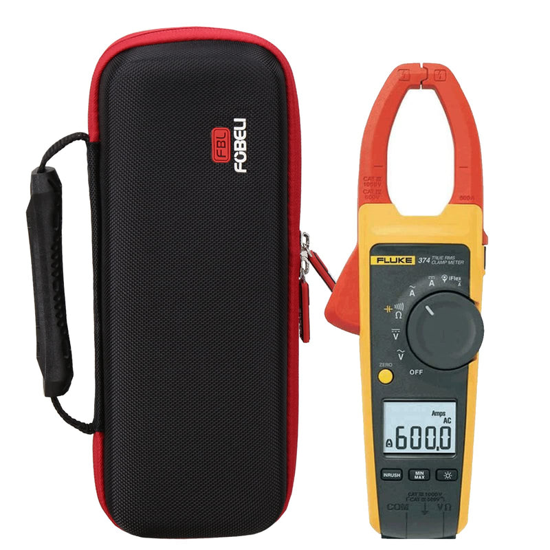 [Australia - AusPower] - FBLFOBELI EVA Hard Carrying Case for Fluke 376/374/ 375FC 1000A Ac/Dc TRMS Wireless Clamp W/Iflex, Portable Shockproof Storage Bag(Case Only) 