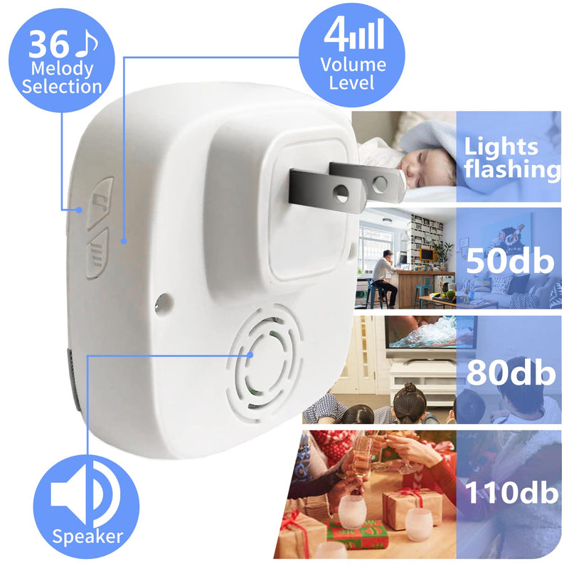 [Australia - AusPower] - LIOTOIN Wireless Caregiver Pager Call Button Nurse Alert System Call Bell for Home/Elderly/Patients/Disabled/School 3 Transmitters 2 Plugin Receivers (600+ft Operating Range)… 3 Transmitters + 2 Plugin Receivers 