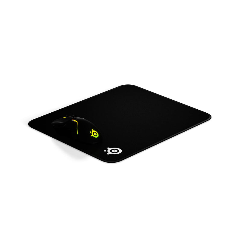 [Australia - AusPower] - SteelSeries QcK Gaming Surface - Large Stitched Edge Cloth - Extra Durable - Optimized For Gaming Sensors - Black Classic Black 