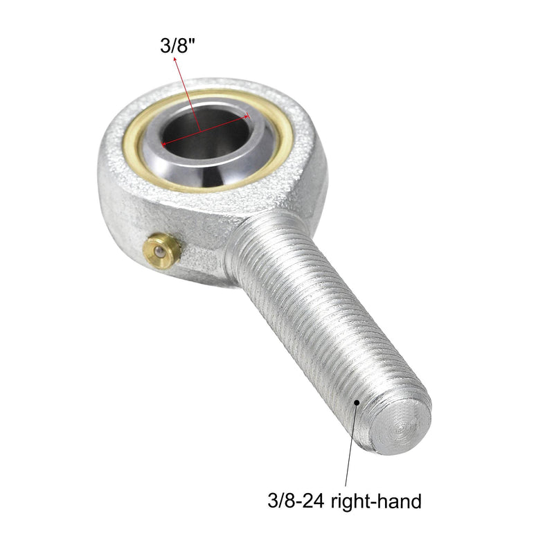 [Australia - AusPower] - uxcell POSB6 Rod End Bearings 3/8-inch Bore Pre-Lubricated Bearings 3/8-24 Male Thread Right Hand 2pcs 3/8" 