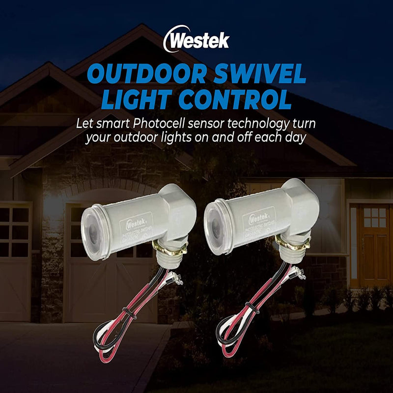 [Australia - AusPower] - Westek SW103CT Outdoor Swivel Mount Light Control 1 Pack 