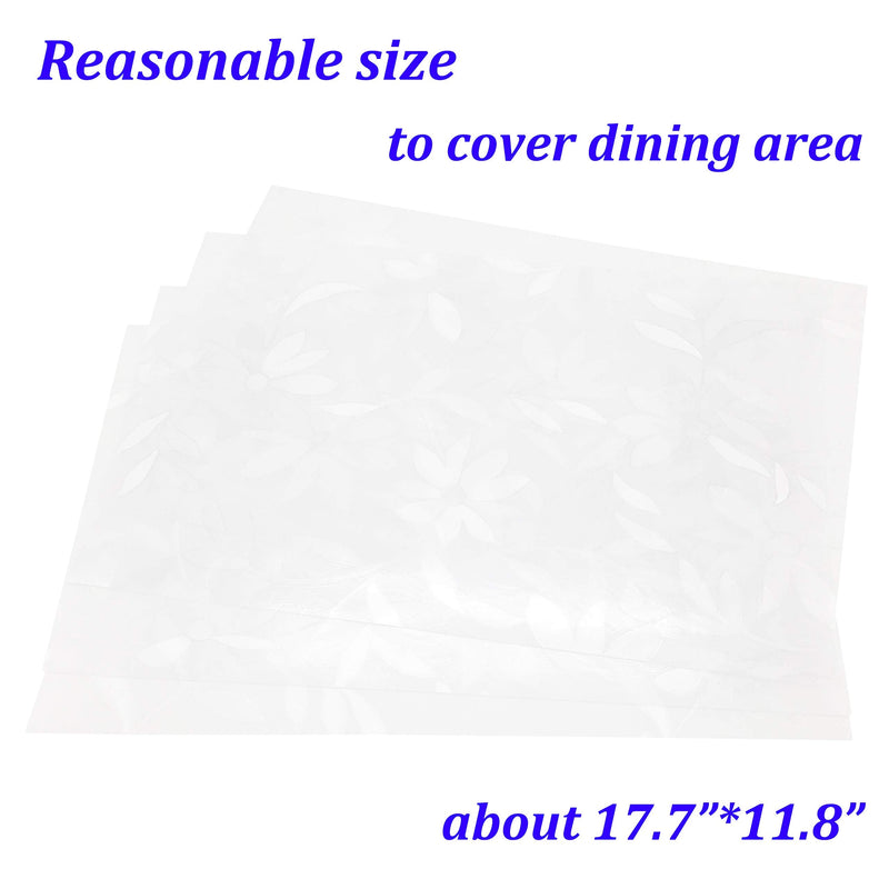[Australia - AusPower] - Waterproof Placemats Wipe Clean Plastic Placemats Set of 2 Placemat for Kitchen Dining Table Place Mats Dining Room Placemats Plastic, Wipeable Flower Place Mats ( Never Fade ) 