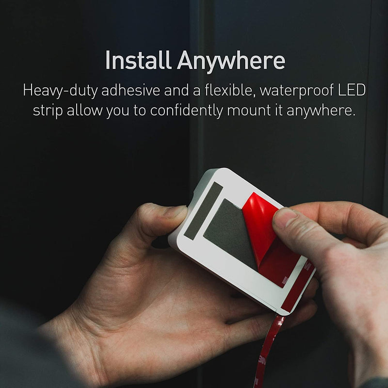 [Australia - AusPower] - POWER PRACTICAL Luminoodle Under Cabinet Lighting - Click LED Light Strip for Shelves, Kitchen Cabinets, & Furniture, 1-Pack Includes Power Button & Tape Adhesive - Daylight White (5000K) Daylight White, 1 Pack 