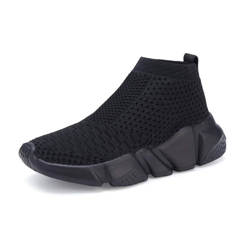[Australia - AusPower] - Hetios Girls Sneakers Running Shoes High-Heeled Socks Shoes Boys Athletic Sneakers Kids Sock Shoes (Toddler/Little Kid/Big Kid) 6 Toddler 044-full Black 
