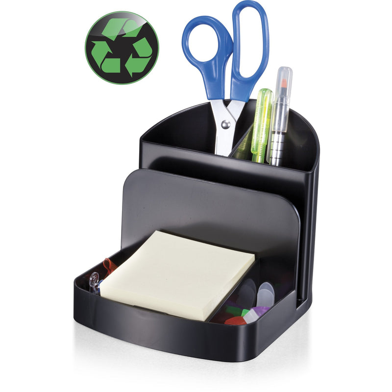 Officemate Recycled Deluxe Desk Organizer, Black (26022) AusPower Australia